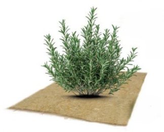 Dalles fendues Herbi'Chanvre 500 g/m²- 44 x 44 cm - Lot de 3