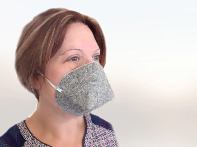 Le masque en fibre naturelle de chanvre,